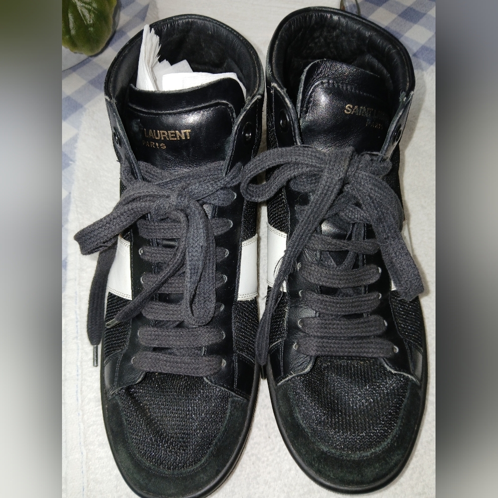 Saint Laurent Sneakers Semi-High Hightops Size 37 - Picture 3 of 15